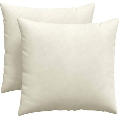 vidaXL Poduszki na sofę 2 pcs Kremowy 45 x 45 cm Tkanina sztruksowa vidaXL Poduszki na sofę 2 pcs Kremowy 45 x 45 cm Tkanina sztruksowa