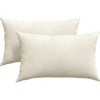 vidaXL Poduszki na sofę 2 pcs Kremowy 50 x 30 cm Tkanina sztruksowa vidaXL Poduszki na sofę 2 pcs Kremowy 50 x 30 cm Tkanina sztruksowa