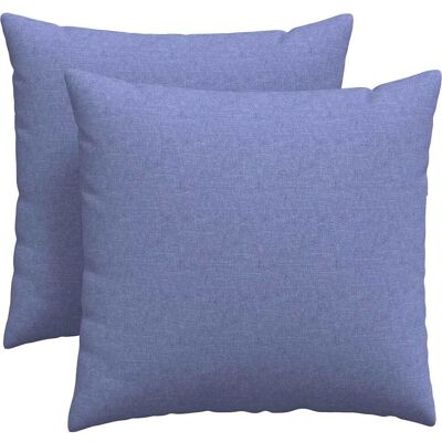 vidaXL Poduszki na sofę 2 pcs Niebieski 45 x 45 cm tkanina vidaXL Poduszki na sofę 2 pcs Niebieski 45 x 45 cm tkanina