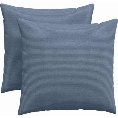 vidaXL Poduszki na sofę 2 pcs Niebieski 45 x 45 cm Tkanina sztruksowa vidaXL Poduszki na sofę 2 pcs Niebieski 45 x 45 cm Tkanina sztruksowa