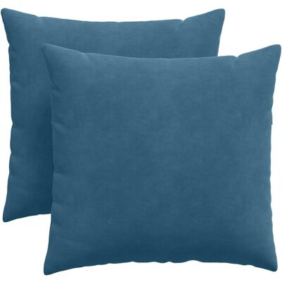 vidaXL Poduszki na sofę 2 pcs Niebieski 45 x 45 cm Tkanina sztruksowa vidaXL Poduszki na sofę 2 pcs Niebieski 45 x 45 cm Tkanina sztruksowa