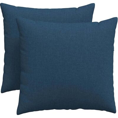 vidaXL Poduszki na sofę 2 pcs Niebieski 50 x 50 cm tkanina vidaXL Poduszki na sofę 2 pcs Niebieski 50 x 50 cm tkanina