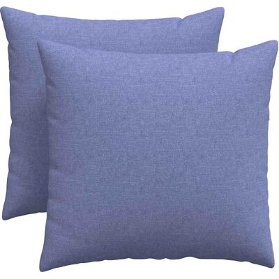 vidaXL Poduszki na sofę 2 pcs Niebieski 50 x 50 cm tkanina vidaXL Poduszki na sofę 2 pcs Niebieski 50 x 50 cm tkanina