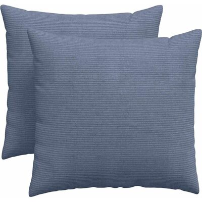 vidaXL Poduszki na sofę 2 pcs Niebieski 50 x 50 cm Tkanina sztruksowa vidaXL Poduszki na sofę 2 pcs Niebieski 50 x 50 cm Tkanina sztruksowa