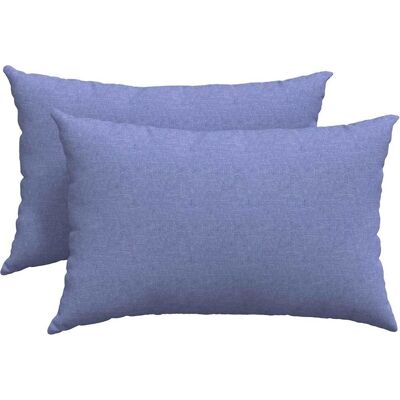 vidaXL Poduszki na sofę 2 pcs Niebieski 60 x 40 cm tkanina vidaXL Poduszki na sofę 2 pcs Niebieski 60 x 40 cm tkanina