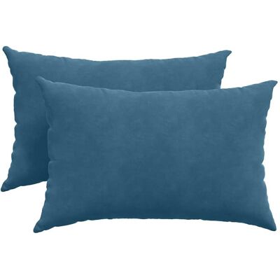 vidaXL Poduszki na sofę 2 pcs Niebieski 60 x 40 cm Tkanina sztruksowa vidaXL Poduszki na sofę 2 pcs Niebieski 60 x 40 cm Tkanina sztruksowa