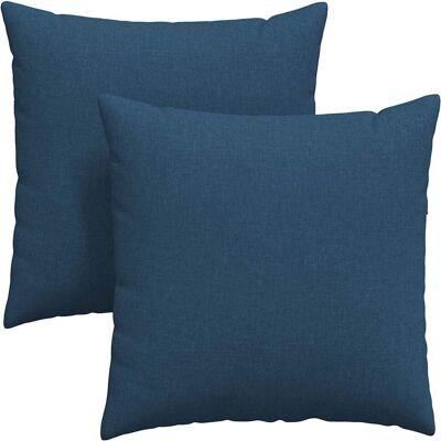 vidaXL Poduszki na sofę 2 pcs Niebieski 60 x 60 cm tkanina vidaXL Poduszki na sofę 2 pcs Niebieski 60 x 60 cm tkanina