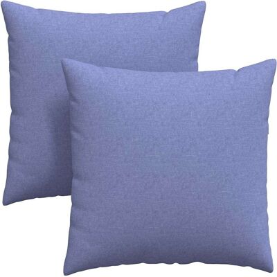 vidaXL Poduszki na sofę 2 pcs Niebieski 60 x 60 cm tkanina vidaXL Poduszki na sofę 2 pcs Niebieski 60 x 60 cm tkanina
