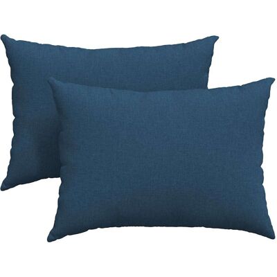 vidaXL Poduszki na sofę 2 pcs Niebieski 70 x 50 cm tkanina vidaXL Poduszki na sofę 2 pcs Niebieski 70 x 50 cm tkanina
