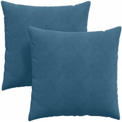 vidaXL Poduszki na sofę 2 pcs Niebieski 80 x 80 cm Tkanina sztruksowa vidaXL Poduszki na sofę 2 pcs Niebieski 80 x 80 cm Tkanina sztruksowa