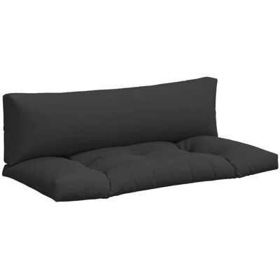 vidaXL Poduszka na paletę 2 szt. Czarny Materiał - Pallet Cushion vidaXL Poduszka na paletę 2 szt. Czarny Materiał - Pallet Cushion