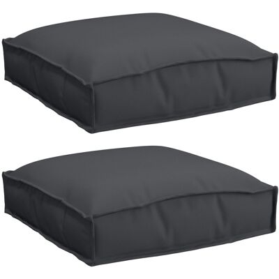 Vidaxl Czarny 40x40x8 cm Poduszki na paletę - Cushions Vidaxl Czarny 40x40x8 cm Poduszki na paletę - Cushions