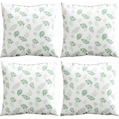 vidaXL Poduszki rozrzucone Liść 4 pcs Wzór liścia 60 x 60 cm vidaXL Poduszki rozrzucone Liść 4 pcs Wzór liścia 60 x 60 cm