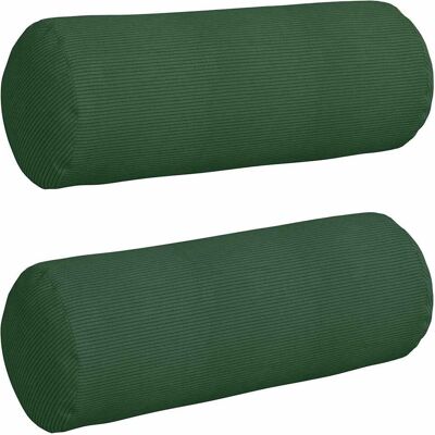 vidaXL Poduszki Wałkowe 2 pcs Ciemna zieleń Ø 25 x 70 cm vidaXL Poduszki Wałkowe 2 pcs Ciemna zieleń Ø 25 x 70 cm