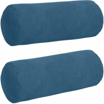 vidaXL Poduszki Wałkowe 2 pcs Niebieski Ø 15 x 40 cm vidaXL Poduszki Wałkowe 2 pcs Niebieski Ø 15 x 40 cm