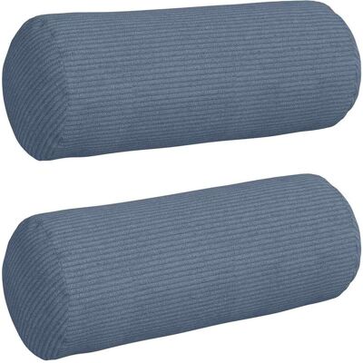 vidaXL Poduszki Wałkowe 2 pcs Niebieski Ø 15 x 40 cm vidaXL Poduszki Wałkowe 2 pcs Niebieski Ø 15 x 40 cm