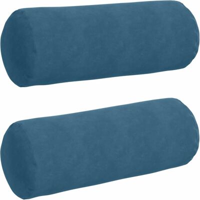 vidaXL Poduszki Wałkowe 2 pcs Niebieski Ø 25 x 70 cm vidaXL Poduszki Wałkowe 2 pcs Niebieski Ø 25 x 70 cm