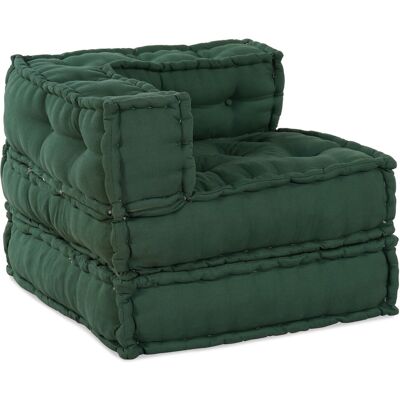 vidaXL Pufa Zestaw 4 Zielony Tkanina (100% bawełna) 70 x 70 x 54 cm vidaXL Pufa Zestaw 4 Zielony Tkanina (100% bawełna) 70 x 70 x 54 cm