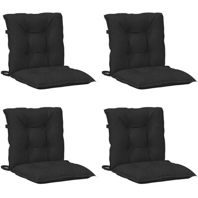 vidaXL Zestaw poduszek do krzesła z niskim oparciem 4 pcs vidaXL Zestaw poduszek do krzesła z niskim oparciem 4 pcs