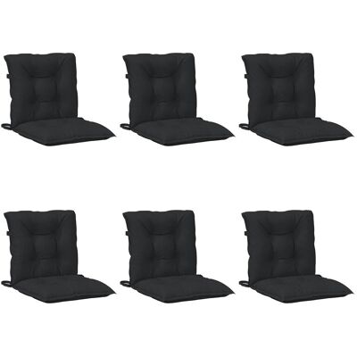 vidaXL Zestaw poduszek do krzesła z niskim oparciem 6 pcs vidaXL Zestaw poduszek do krzesła z niskim oparciem 6 pcs