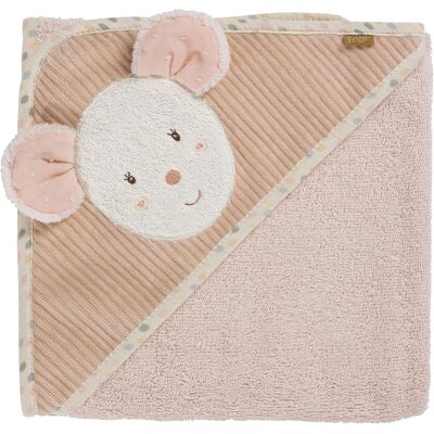 Fehn Ręcznik Kąpielowy Z Kapturem Dla Niemowląt 80x80 Cm Chłonny Myszka Frotte Fehn Ręcznik Kąpielowy Z Kapturem Dla Niemowląt 80x80 Cm Chłonny Myszka Frotte