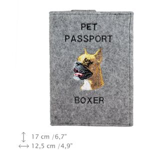 Art-Dog - Boxer I - Felt - Etui na paszport Art-Dog - Boxer I - Felt - Etui na paszport