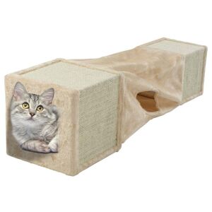 CATS Collection Tunel dla kota z drapakiem kotka do zabawy 29x29x106 cm