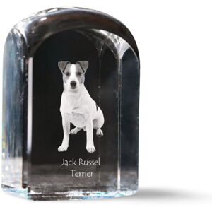 Jack Russell Terrier - kryształowa kostka ze zdjęciem, zdjęcie psa w krysztale, sześcienny przycisk do papieru marki Art-Dog Jack Russell Terrier - kryształowa kostka ze zdjęciem, zdjęcie psa w krysztale, sześcienny przycisk do papieru marki Art-Dog