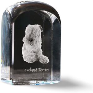 Lakeland Terrier - kryształowa kostka ze zdjęciem, zdjęcie psa w krysztale, sześcienny przycisk do papieru marki Art-Dog Lakeland Terrier - kryształowa kostka ze zdjęciem, zdjęcie psa w krysztale, sześcienny przycisk do papieru marki Art-Dog