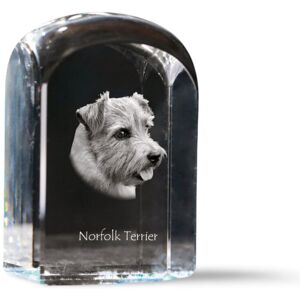 Norfolk Terrier - kryształowa kostka ze zdjęciem, zdjęcie psa w krysztale, sześcienny przycisk do papieru marki Art-Dog Norfolk Terrier - kryształowa kostka ze zdjęciem, zdjęcie psa w krysztale, sześcienny przycisk do papieru marki Art-Dog