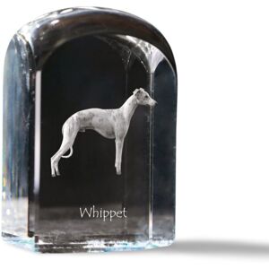 Whippet, Chart angielski - kryształowa kostka ze zdjęciem, zdjęcie psa w krysztale, sześcienny przycisk do papieru marki Art-Dog Whippet, Chart angielski - kryształowa kostka ze zdjęciem, zdjęcie psa w krysztale, sześcienny przycisk do papieru marki Art-Dog
