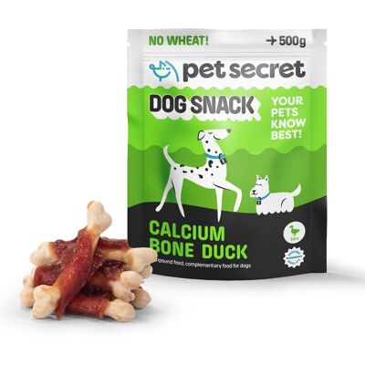 2+1 Kostki z wapniem i mięsem z kaczki 500g, treserki dla psa Pet Secret 2+1 Kostki z wapniem i mięsem z kaczki 500g, treserki dla psa Pet Secret