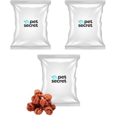 2+1 Miękkie węzełki z królika 500g, przysmak dla psa Pet Secret 2+1 Miękkie węzełki z królika 500g, przysmak dla psa Pet Secret