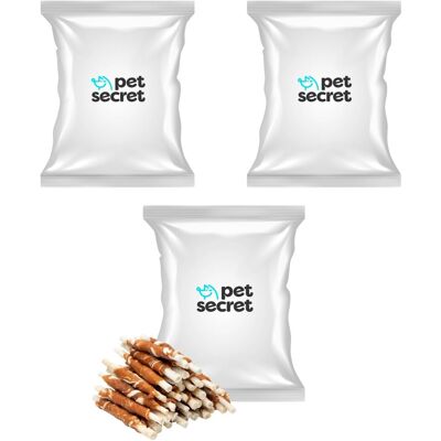 2+1 Pałeczki wołowe z królikiem i rybą 500g, przysmak dla psa Pet Secret 2+1 Pałeczki wołowe z królikiem i rybą 500g, przysmak dla psa Pet Secret