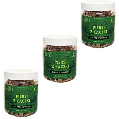 3 X LIOFILIZOWANA PIERŚ Z KACZKI 70G DLA PSA I KOTA KWASY OMEGA 3 ZDROWY PRZYSMAK 3 X LIOFILIZOWANA PIERŚ Z KACZKI 70G DLA PSA I KOTA KWASY OMEGA 3 ZDROWY PRZYSMAK