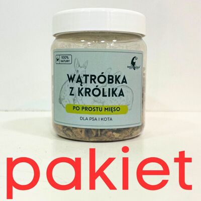 3 X Liofilizowana Wątróbka Z Królika 80G Dla Psa I Kota Witamina B12 Kwasy Tłuszczowe Zdrowy Przysmak 3 X Liofilizowana Wątróbka Z Królika 80G Dla Psa I Kota Witamina B12 Kwasy Tłuszczowe Zdrowy Przysmak