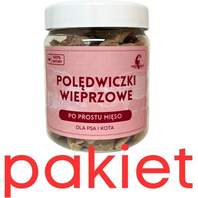 Inny producent 3X 80G LIOFILIZOWANE POLĘDWICZKI WIEPRZOWE DLA PSA I KOTA NAJCHUDSZA CZĘŚĆ WIEPRZOWINY ALERGIA ZDROWY PRZYSMAK Inny producent 3X 80G LIOFILIZOWANE POLĘDWICZKI WIEPRZOWE DLA PSA I KOTA NAJCHUDSZA CZĘŚĆ WIEPRZOWINY ALERGIA ZDROWY PRZYSMAK