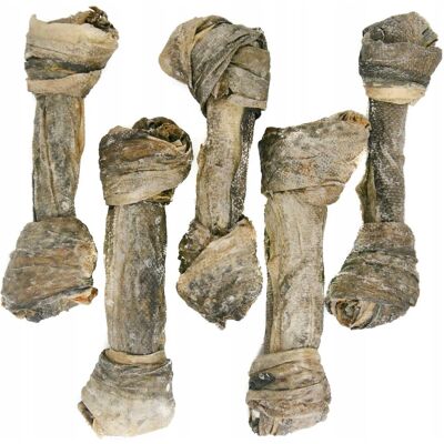 RF-Deer 5 szt 275g Skóra DORSZA naturalny suszony gryzak przysmak dla psa 17-20 cm RF-Deer 5 szt 275g Skóra DORSZA naturalny suszony gryzak przysmak dla psa 17-20 cm
