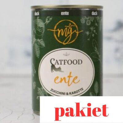 Paul & Paulina 6 X KACZKA Z CUKINIĄ I KOCIMIĘTKĄ MONOBIAŁKOWA KARMA DLA KOTA PUSZKA WOLNA OD BPA MY CATFOOD 400G Paul & Paulina 6 X KACZKA Z CUKINIĄ I KOCIMIĘTKĄ MONOBIAŁKOWA KARMA DLA KOTA PUSZKA WOLNA OD BPA MY CATFOOD 400G