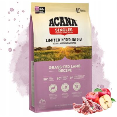 Acana Singles Grass-Fed Lamb 11,4 Kg - Monobiałkowa Karma Dla Psów Acana Singles Grass-Fed Lamb 11,4 Kg - Monobiałkowa Karma Dla Psów