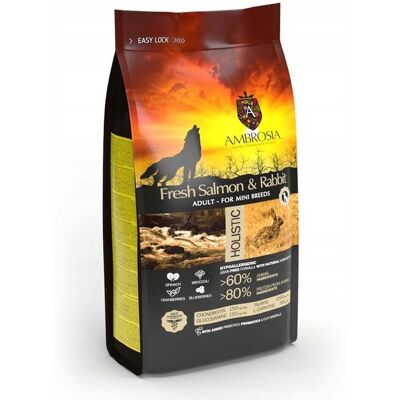 Ambrozja Ambrosia MINI Sensitive Łosoś i Królik 1,5kg Ambrozja Ambrosia MINI Sensitive Łosoś i Królik 1,5kg