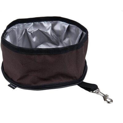 Amiplay Miska podróżna amiTravel S/M śr.19cm brązowa Amiplay Miska podróżna amiTravel S/M śr.19cm brązowa