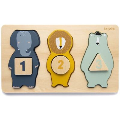 Trixie Animals Drewniane Puzzle Z Liczbami Trixie Animals Drewniane Puzzle Z Liczbami