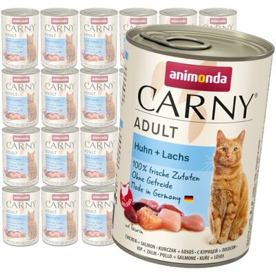Animonda Carny Adult 24x400g Mokra Karma Dla Kota z Kurczakiem i Łososiem Animonda Carny Adult 24x400g Mokra Karma Dla Kota z Kurczakiem i Łososiem