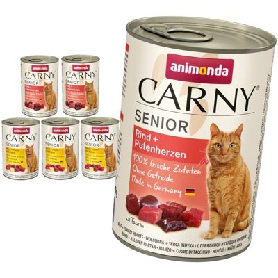 Animonda Carny Senior 6x400g Mokra Karma Dla Starszego Kota Mix z Kurczakiem i Wołowiną Animonda Carny Senior 6x400g Mokra Karma Dla Starszego Kota Mix z Kurczakiem i Wołowiną