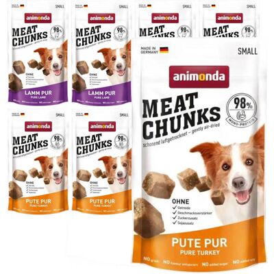 Animonda Meat Chunks 8x60g Przysmak Dla Psa z Indykiem i Jagnięciną Animonda Meat Chunks 8x60g Przysmak Dla Psa z Indykiem i Jagnięciną