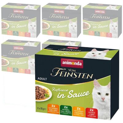 Animonda Vom Feinsten Raffinesse Adult 48x85g Mixpack Mokra Karma dla Kota w Sosie Animonda Vom Feinsten Raffinesse Adult 48x85g Mixpack Mokra Karma dla Kota w Sosie