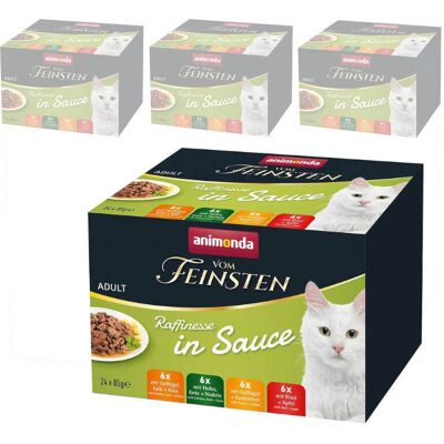 Animonda Vom Feinsten Raffinesse Adult 96x85g Mixpack Mokra Karma dla Kota w Sosie Animonda Vom Feinsten Raffinesse Adult 96x85g Mixpack Mokra Karma dla Kota w Sosie