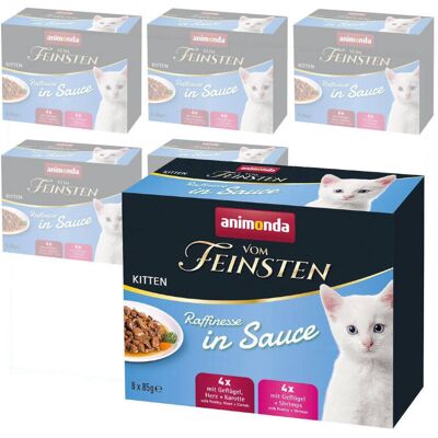 Animonda Vom Feinsten Raffinesse Kitten 48x85g Mixpack Mokra Karma dla Kociąt w Sosie Animonda Vom Feinsten Raffinesse Kitten 48x85g Mixpack Mokra Karma dla Kociąt w Sosie