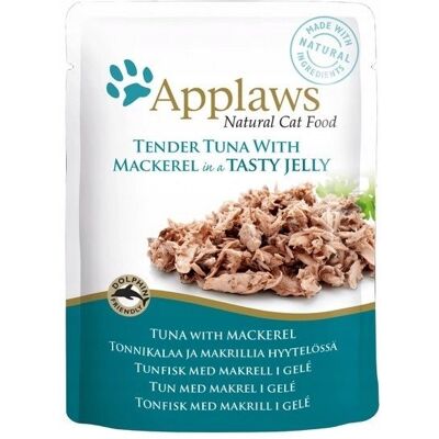 Applaws Cat saszetka Tuńczyk i Makrela w galaretce 70g Applaws Cat saszetka Tuńczyk i Makrela w galaretce 70g